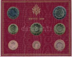 Vatikán 2008. 1c-2E (8x) "XVI. Benedek" forgalmi sor karton dísztokban T:1
Vatican 2008. ...