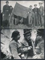 19 db fotó a spanyol polgárháborúból. Rajta magyar harcolók is. Nagyrészt későbbi nagyítás, egy két ...