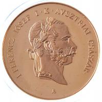 DN "Koronázási szett - 1867" aranyozott rézötvözet utánveret emlékérem pár dísztokban, tanúsítvánnyal (38,61mm) T:PP