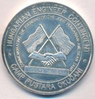 1999. "Magyar Műszaki Kontingens - SFOR - 1998-1999 / Pustara Okucani tábor" ezüstözött fé...