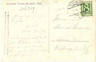 1926 Ötztal, Bahnhof, Hotel Oetztaler Hof / railway station, hotel, Richard Müller's photo