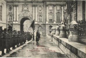 Budapest I. Királyi vár, az őrség felváltása (EK)