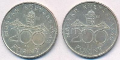 1994. 200Ft Ag "Deák" (2x) T:2