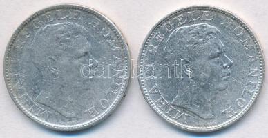 Románia 1942. 200L Ag (2x) T:2,2- Romania 1942. 200 Lei Ag (2x) C:XF,VF