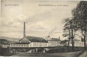 Dvory, Maierhöfen bei Karlsbad; Glasfabrik Ludwig Moser & Söhne / glass factory (small tear)