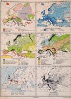3 db vegyes állapotú atlasz - 1935 Barthos-Kurucz: Egyetemes Történelmi Atlasz(firkás, ragasztott, h...