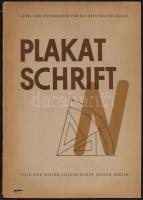 Gutsche, Siegfried: Plakatschrift. Berlin, 1954, Volk und Wissen Volkseigener. Kiadói papírkötés, gerincnél sérült, kissé kopottas állapotban.