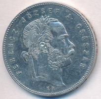 1869KB 1Ft Ag "Ferenc József / Angyalos címer" Körmöcbánya T:2,2-  Hungary 1869KB 1 Forint Ag "Franz Joseph" Kremnitz C:XF,VF Unger III.: 1463.a, Huszár: 2136., Adamo M15