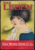 1925 Das Leben Nr. 23 füzete, benne Lungers-Hausen grafikáival, címlapjával, hátoldalon Wiertz reklámmal, benne néhány magyar író írásával(Gábor Andor, Heltai Jenő)