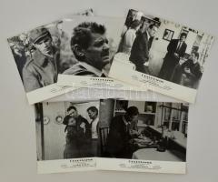 1967 Filmfotók az Ünnepnapok című magyar filmből, 5 db, Görbe János, Horváth Teri, Koncz Gábor, Kovács Kati, feliratozva, 24x30 cm