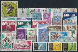 1968-1969 Mexikói olimpia 7 klf sor + 2 önálló érték, 1968-1969 Mexican Olympics 7 sets + 2 stamps