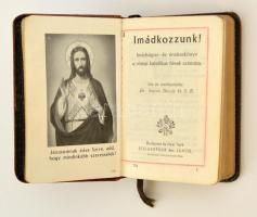 cca 1930 Egy izraelita és egy keresztény imakönyv bőr kötésben