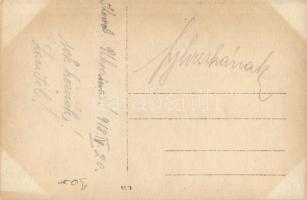 1918 Kovel, Kowel; Military barracks with 19 Kol. 286 military ammunition carrying autotruck, photo