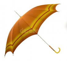 Régi esernyő, díszes fogantyúval, h: 77,5 cm