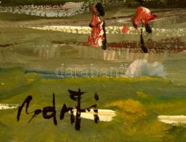 Bánfi jelzéssel: Óbuda, olaj, karton, 23×33 cm