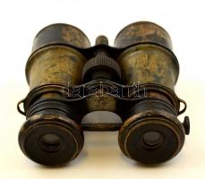 cca 1900 Egyedi távcső különféle használatra, forgathatóan cserélhető lencsékkel (hadi, tengeri, szí...