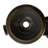 cca 1900 Egyedi távcső különféle használatra, forgathatóan cserélhető lencsékkel (hadi, tengeri, szí...