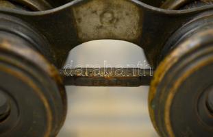 cca 1900 Egyedi távcső különféle használatra, forgathatóan cserélhető lencsékkel (hadi, tengeri, szí...