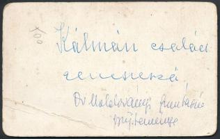 cca 1890 Kálmán Imre (1882-1953) zeneszerző, karmester gyerekkori fotója, családja társaságában, kem...