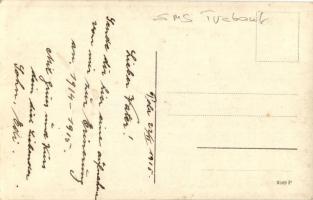 1915 SMS Trabant Osztrák-Magyar Trabant-osztályú torpedóhajó (őrhajó) matrózai a fedélzeten / K.u.K....