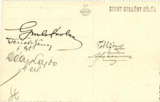 Szent Gellért gőzüzemű oldalkerekes személyhajó, hajópecséttel és kapitányok aláírásával / Hungarian...