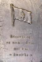 cca 1905-1914 a HAPAG (Hamburg-Amerika-Linie) SS Amerika hajójának emlék jegyzetfüzete, ceruzával, d...