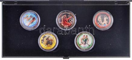 2012. "Londoni Olimpia" 50Ft aranyozott Cu-Ni (5xklf) dísztokban tanúsítvánnyal T:2