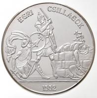 DN "Magyar-Török Háborúk" ezüstözött Cu-Ni emlékérem sorozat dísztokban, benne "Mohác...