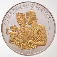 DN "Árpád-házi Szent Imre legendája" dombor-aranyozott, ezüstözött Cu-Ni emlékérem sorozat dísztokban, benne "Imre herceg születése", "Gellért püspök, a tanító", "Intelmek", "Imre herceg halála", tanúsítvánnyal (38,61mm) T:PP