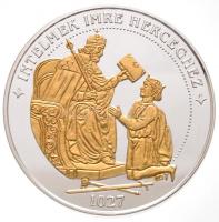 DN "Árpád-házi Szent Imre legendája" dombor-aranyozott, ezüstözött Cu-Ni emlékérem sorozat...