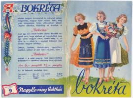 Szemnek szívnek gyönyörűség. Nagykovácsy üzletház 'Bokréta' kihajtható reklámja, Budapest,...