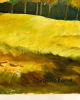 Basilides jelzéssel: Alpesi ház. Olaj, farost, 53×68 cm