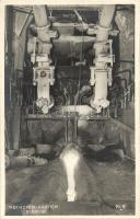 Leoben, Hochofen-Abstich I. Stadium / iron factory, Blast furnace interior. Karl Krall photo