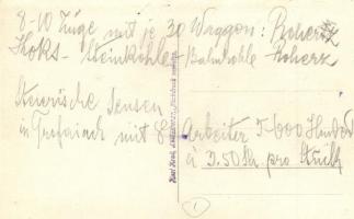 Leoben, Hochofen-Abstich I. Stadium / iron factory, Blast furnace interior. Karl Krall photo