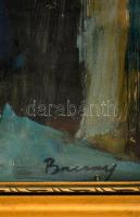 Barcsay jelzéssel: Szentendre. Olaj, karton, üvegezett keretben, 33×36 cm