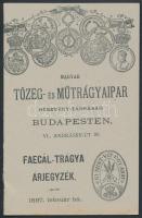 1897 Magyar Tőzeg és Műtrágyaipar Rt, Termékbemutató füzet. 10p. Hibátlan állapotban