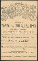 1897 Magyar Tőzeg és Műtrágyaipar Rt, Képes árjegyzék füzet. 24p. Hibátlan állapotban