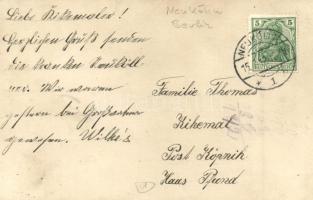 1912 Neukölln (Berlin), Carl Wilke's Tabak, Cigarren, Cigaretten / tobacco shop, letter of the ...