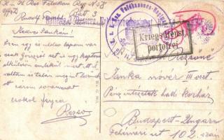 Gorizia, Görz; Corso Giuseppe Veri / trams + Batterie 3 / Reserve-Feldkanonenregiment Nr. 58. (EK)