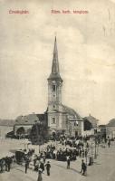 Érsekújvár, Nové Zamky; Római katolikus templom. Adler József kiadása / church (Rb)