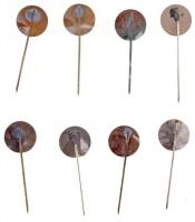 8db-os "Edzett Ifjúságért" kitűző tétel, benne három klf verzióval T:2