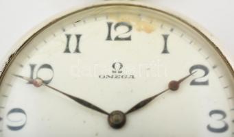 Ezüst (Ag.) Omega zsebóra, jelzett, működik, bruttó 70,9 g