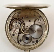 Ezüst (Ag.) Omega zsebóra, jelzett, működik, bruttó 70,9 g