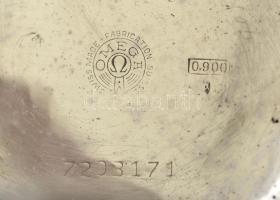 Ezüst (Ag.) Omega zsebóra, jelzett, működik, bruttó 70,9 g