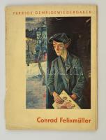 Conrad Fleixmüller. Farbige Gemäldewiedergaben. Leipzig, 1959, VEB Seemann, 19 p. + 8 t. Kiadói papírkötés, szakadt borítóval, német nyelven./ Paperbinding, with damaged cover, in German language.
