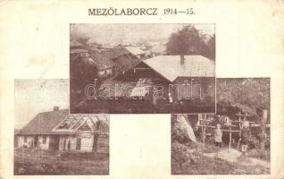 Mezőlaborc, Medzilaborce; 1915-15 háborús veszteségek / WWI destroyed buildings (EK)