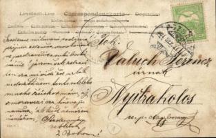 1907 Pozsony, Pressburg, Bratislava; kerékpáros katona / soldier with bicycle, photo (fl)