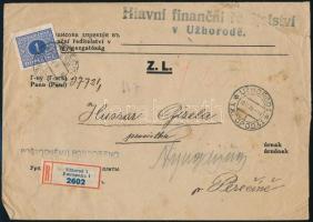 Kárpátalja ajánlási ragjegy gyűjtemény 10 lapos közepes berakóban közte ragjegyek a magyar és csehsz...