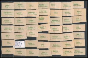 Kárpátalja ajánlási ragjegy gyűjtemény 10 lapos közepes berakóban közte ragjegyek a magyar és csehsz...