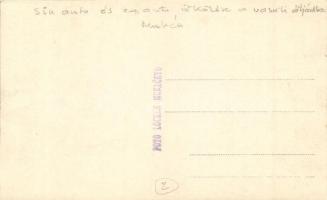 Munkács, Mukacheve, Mukacevo; Sínautó (pályakocsi) és automobil ütközése vasúti átjáróban / crash be...